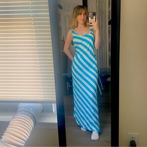 Lilly Pulitzer Vibrant Blue and Green Cotton Dress